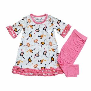 Kozi & Co Ostrich Tunic & Leggings Set